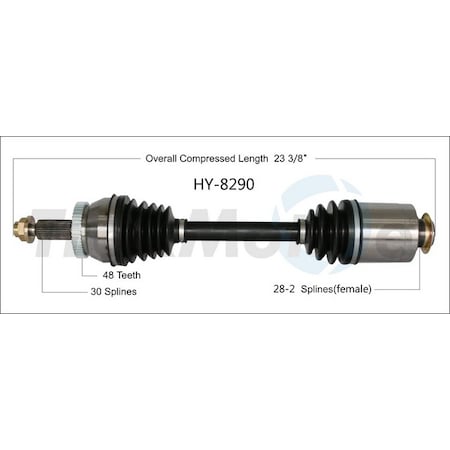 Surtrack Axle Cv Axle Shaft, Hy-8290 HY-8290
